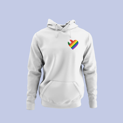 ZShowTime karcsúsított kapucnis pulcsi - HUN Pride szív