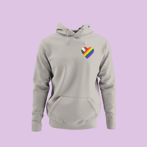 ZShowTime karcsúsított kapucnis pulcsi - HUN Pride szív